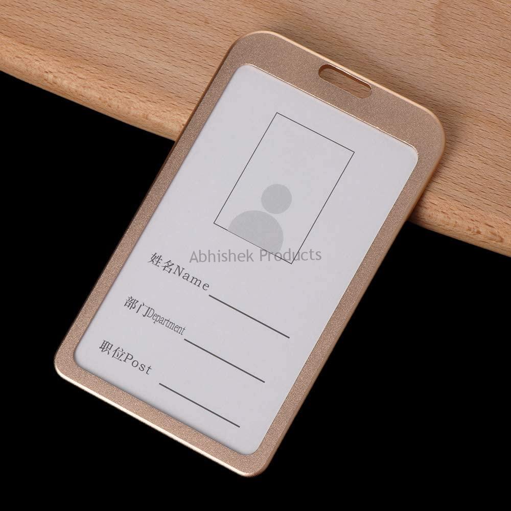 GOLD METAL ID CARD HOLDER Aluminium ID CARD BADGE TAG HOLDER (4)