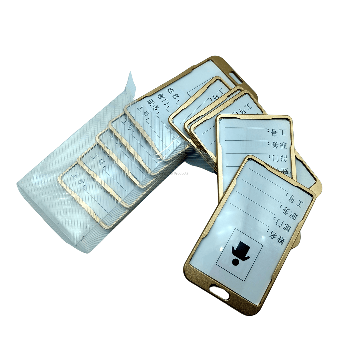 GOLD METAL ID CARD HOLDER Aluminium ID CARD BADGE TAG HOLDER (5)