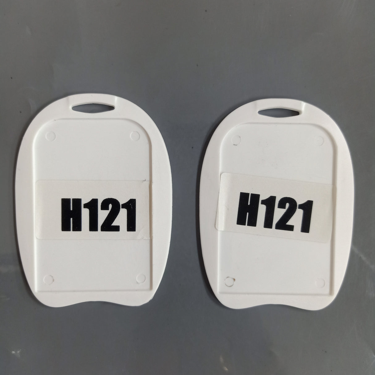 H121 48x72mm U-Shape Single Side Holder for healthcare worker identification and secure facility access cards.