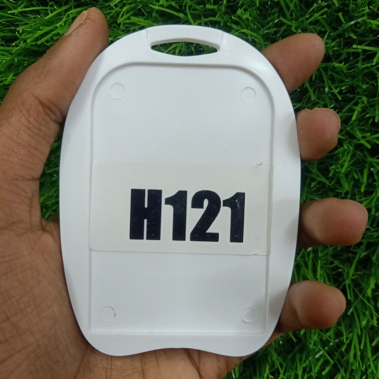 H121 48x72mm U-Shape Single Side Holder for retail worker nametags and clear PVC badge protection.