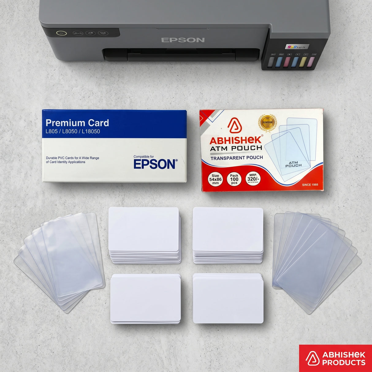 Epson Special Quality PVC Cards + Glossy ATM Cover Combo Kit