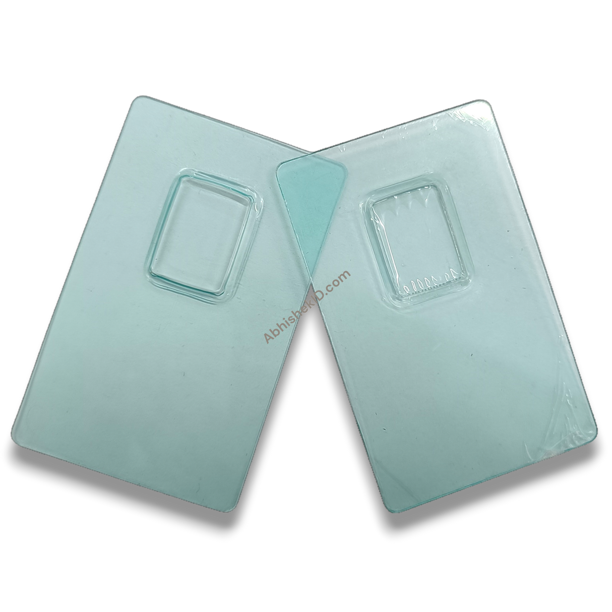 Rectangle Coin Card Blister Caps 54x86mm for protective souvenir packaging and transparent numismatic storage capsules.
