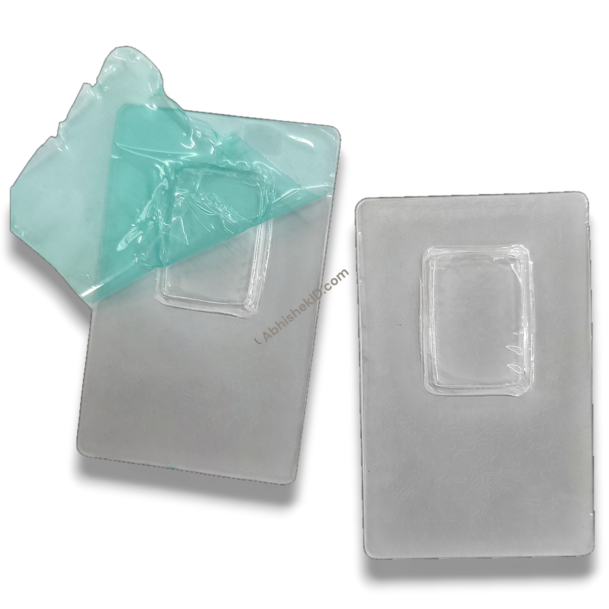 Rectangle Coin Card Blister Caps 54x86mm for secure inventory management and bulk numismatic packaging solutions.