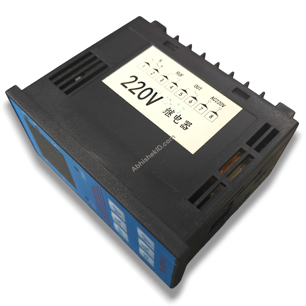 Temperature Controller for 15x15 & 16x24 Heat Press, black plastic with blue accents, digital meter.