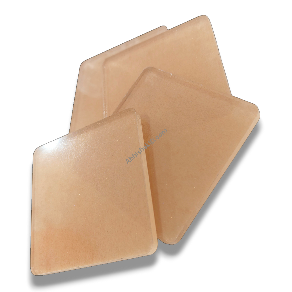 74mm square clear acrylic paperweight DIY blank for desk, inserts, and gifts