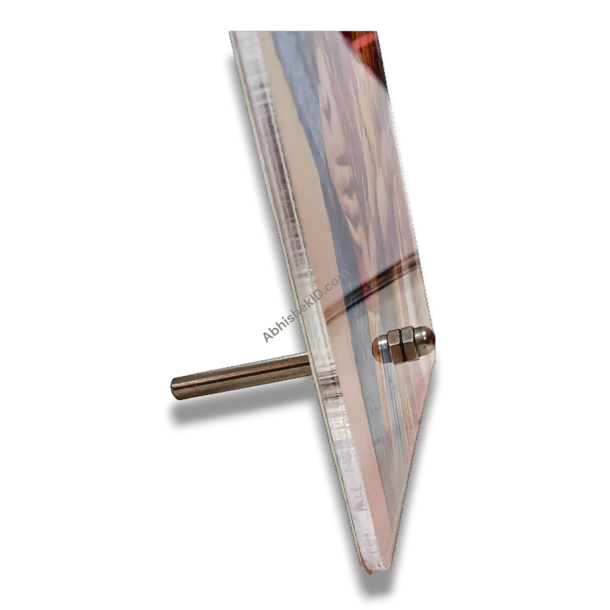 Acrylic frame back stand rod hardware, silver stainless steel screw set for 4x6 5x7 6x8 tabletop stands.