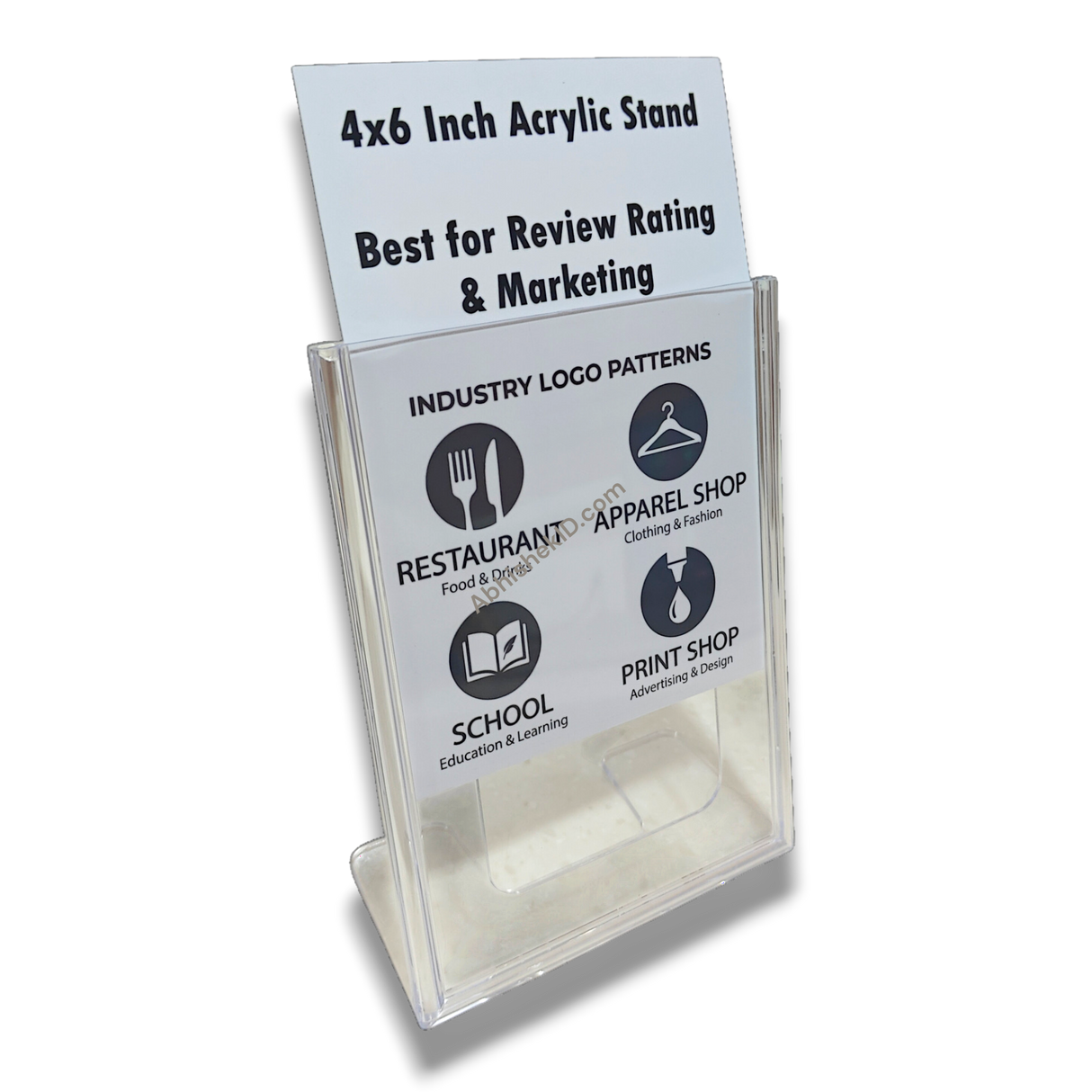 K-164 Acrylic Stand 6x4 inch certificate display demo
