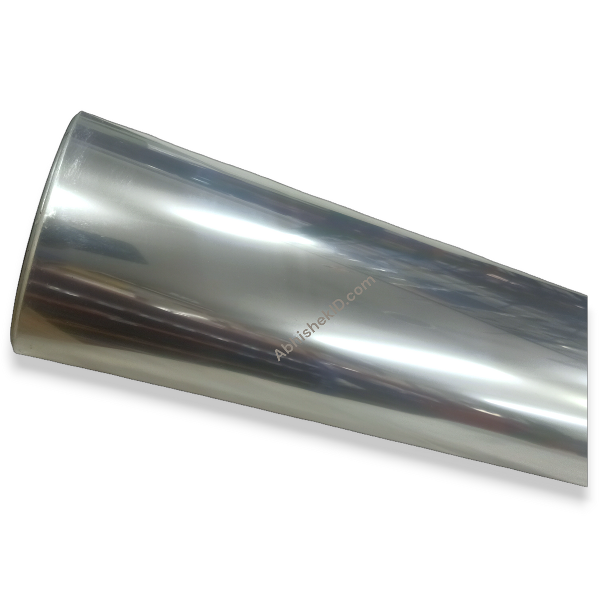 Mirror Cold Lamination Roll 25 Inch covering office employee credentials and commercial desk name plates.