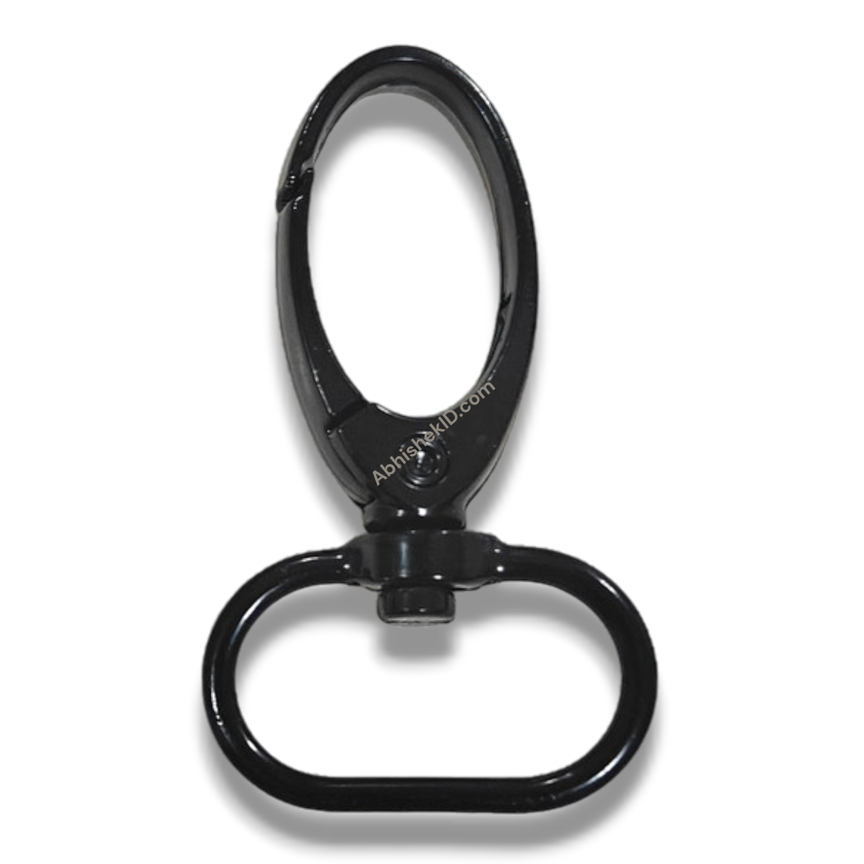 Premium Black 20mm Metal Fish Hook Swivel Clasp for ID Card Lanyards and Security Badge Holders