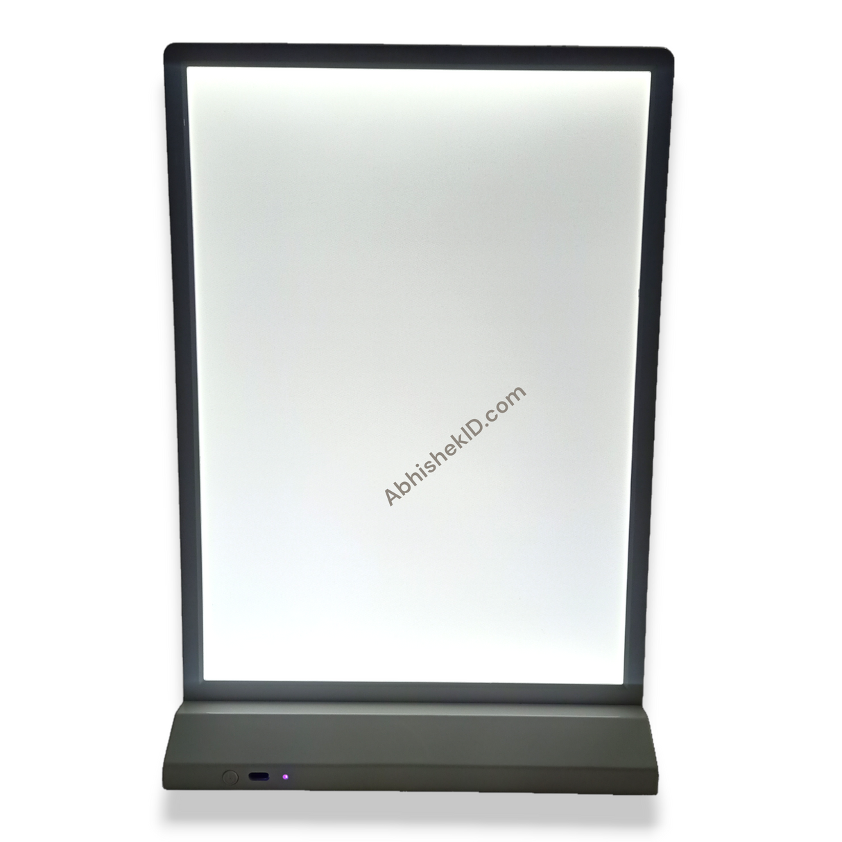 Slim Bar Advertising Light Box for commercial trade show booth information display.