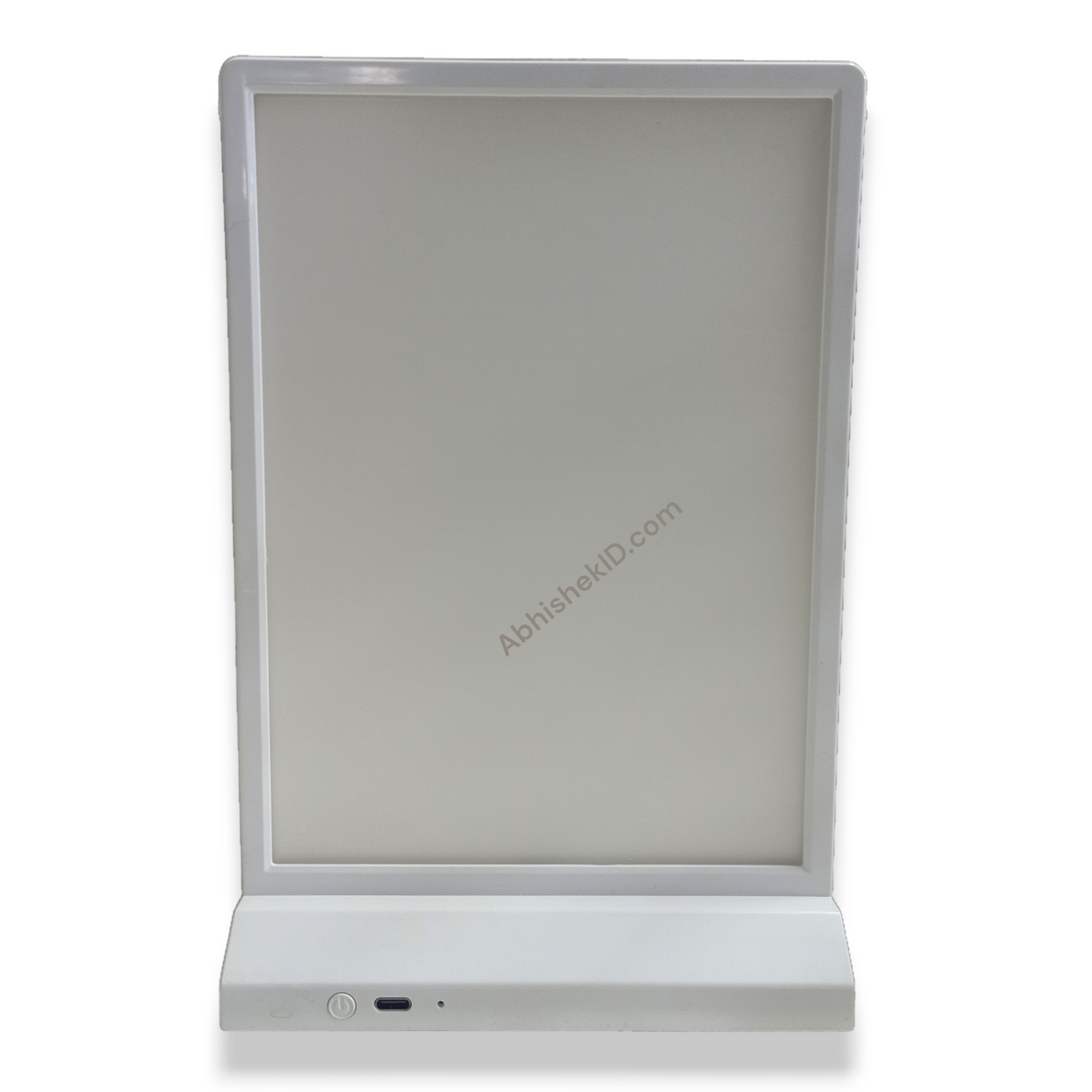 Rechargeable A4 LED Menu Stand for glowing food service menus and interactive customer engagement.