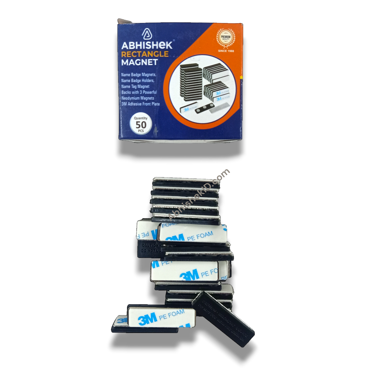 Adhesive Backing Magnet Set for retail employee badge fastening and secure workplace identification.