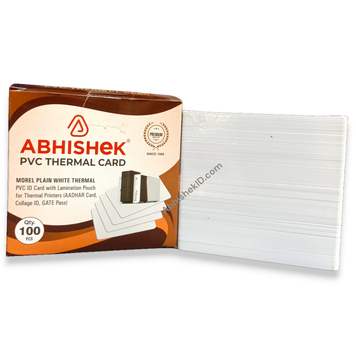 Blank Ordinary PVC Cards for employee identification systems and retail membership loyalty card printing.