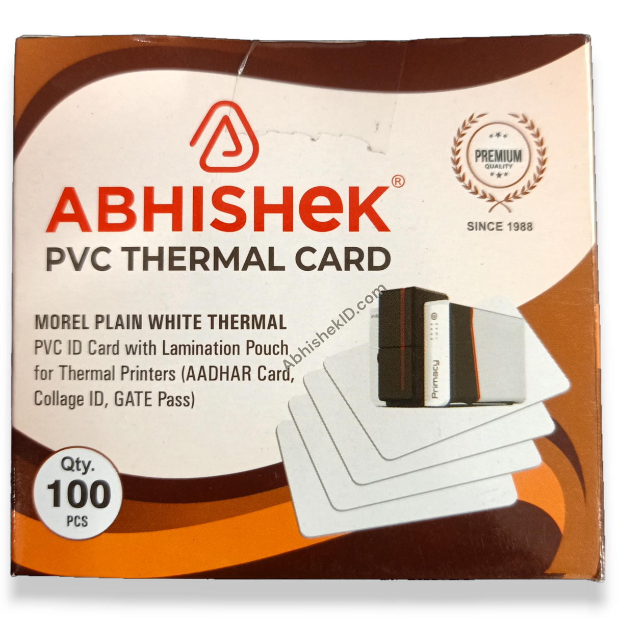 Regular PVC Cards for thermal printer student ID creation and school campus access badge systems.