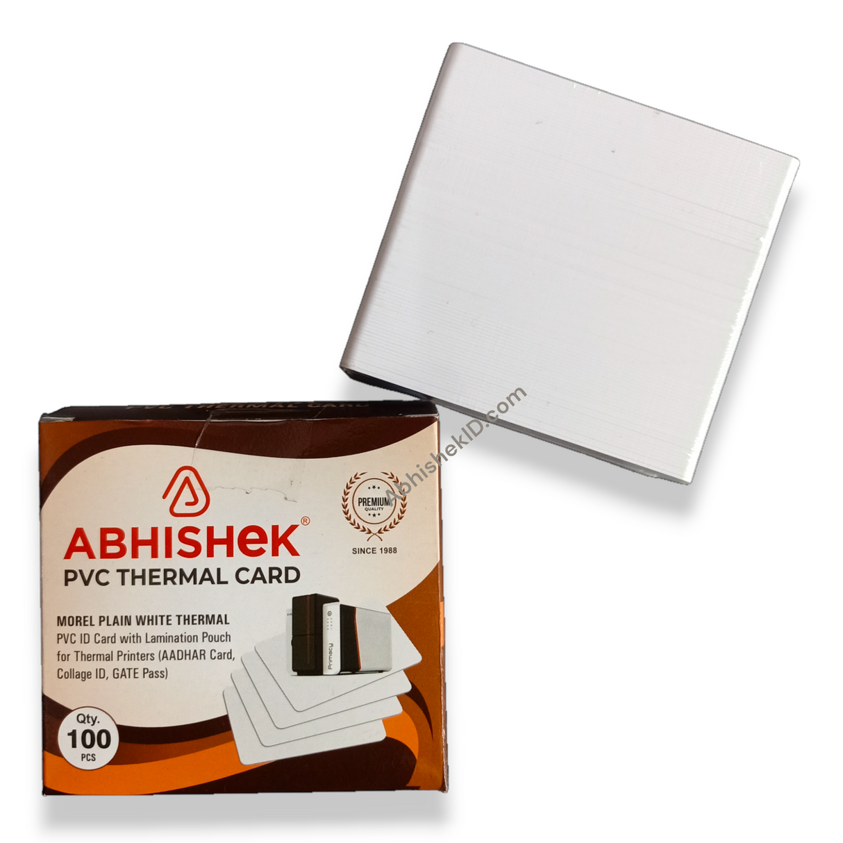 Ordinary Blank PVC Cards for event credential production and visitor management thermal printing solutions.