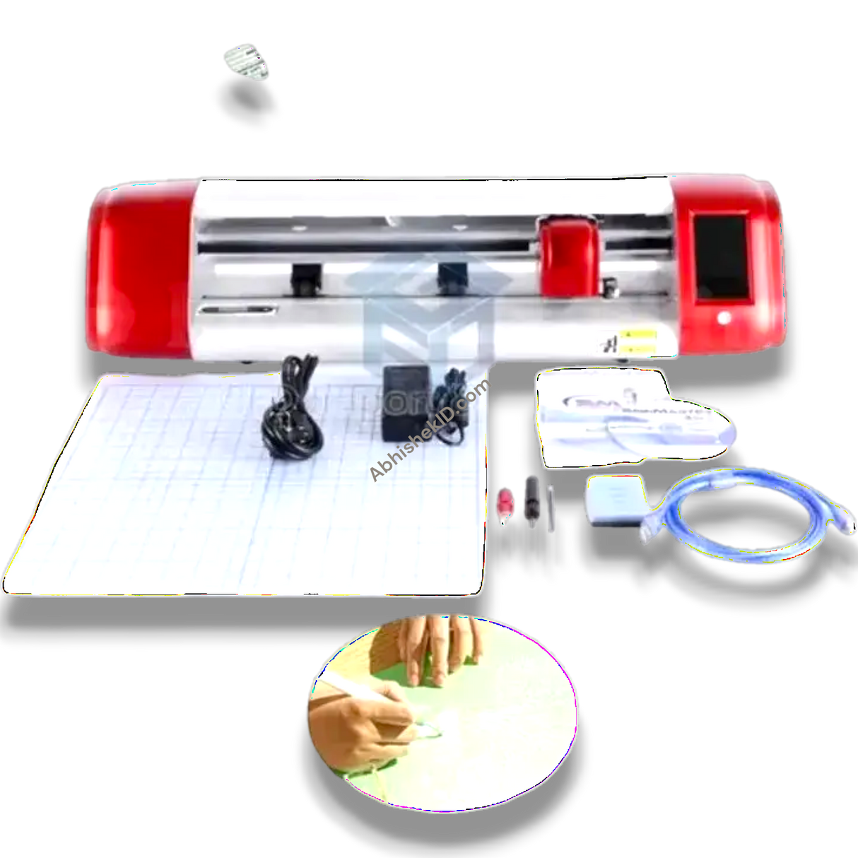 Skycut C24 720mm Vinyl Cutting Plotter integration for automated commercial print and cut shop workflows.