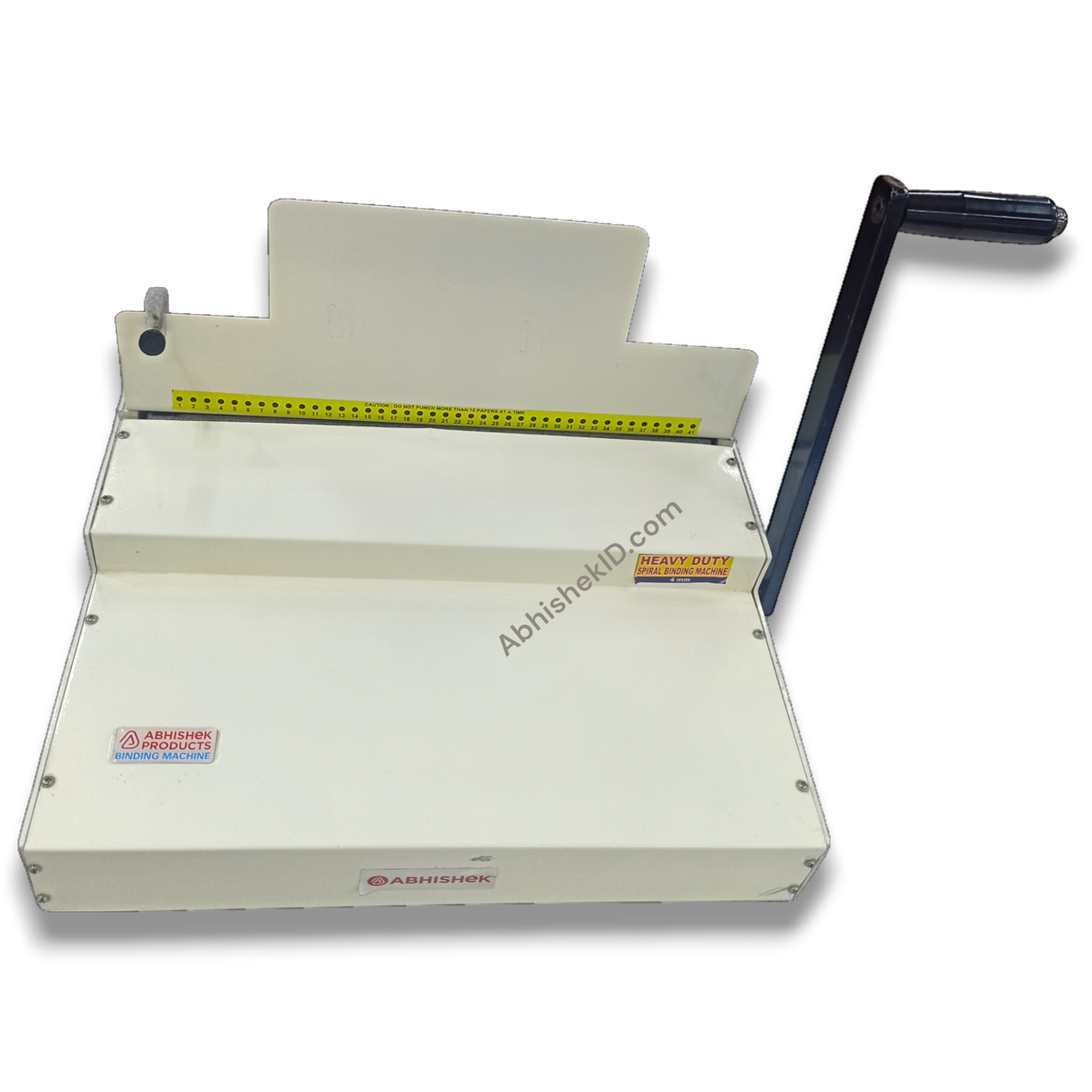 Overall layout of 4mm Spiral Binding Machine for full scape commercial binding jobs.
