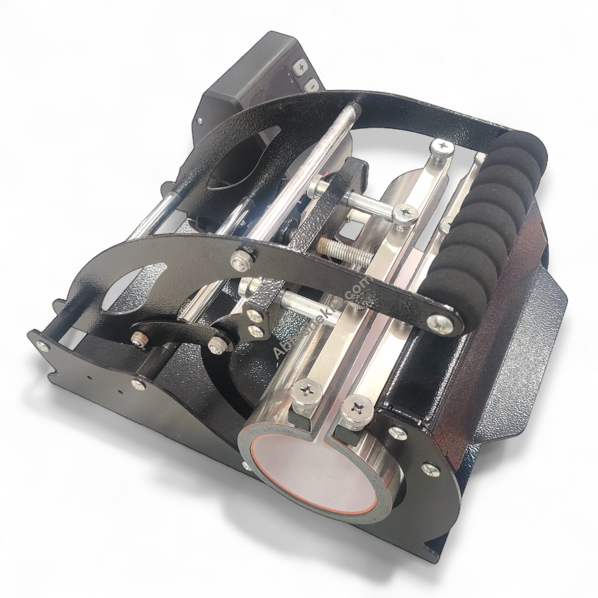 Sipper Bottle Heat Press Machine for customizing metal tumblers in promotional product manufacturing.
