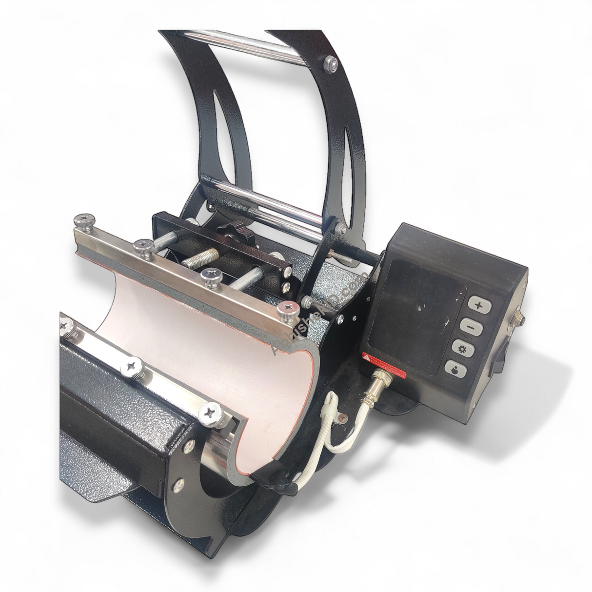Sipper Bottle Heat Press Machine thermal transfer system for creating personalized corporate branded water bottles.