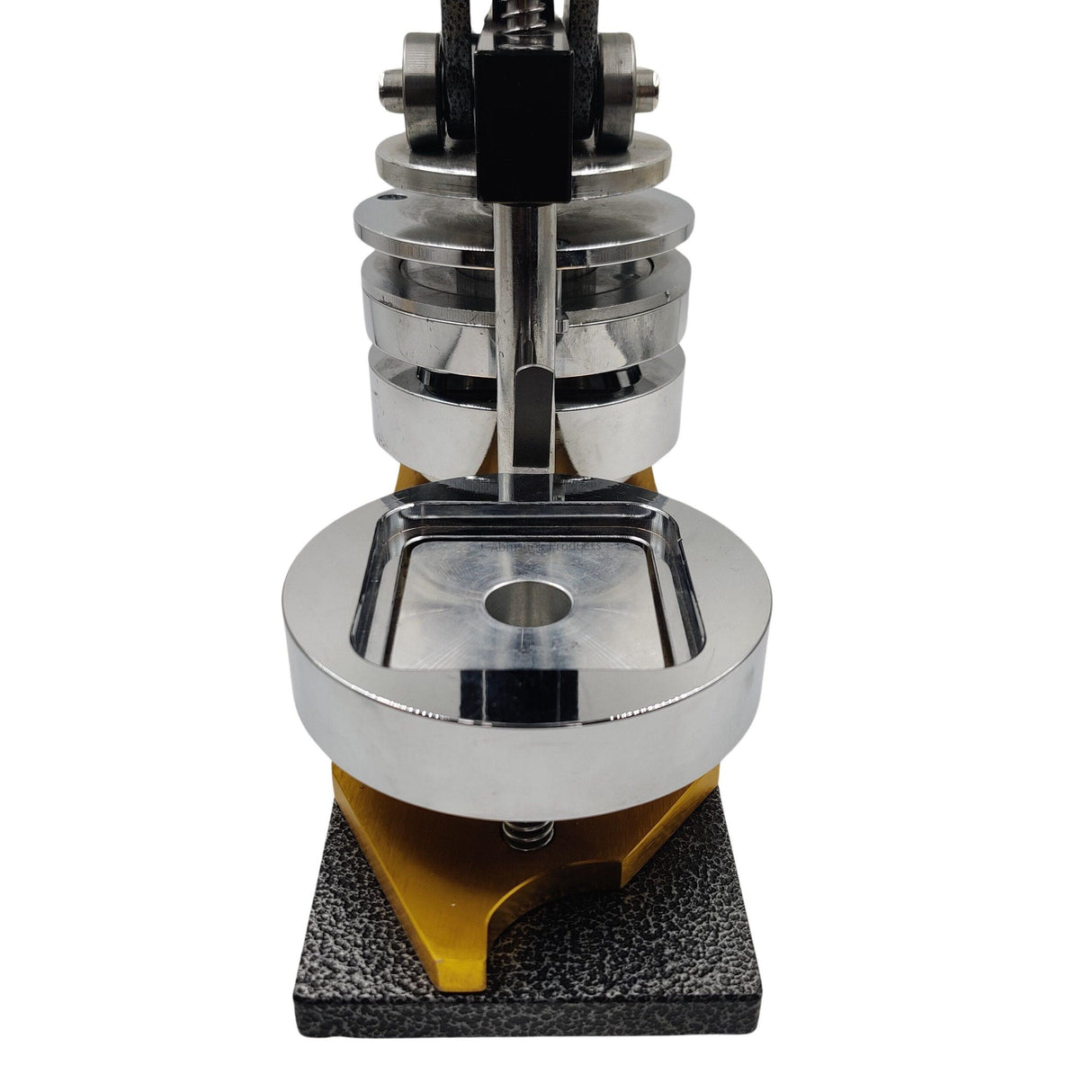 Square Button Badge Setup 50x50mm assembling square photo gifts and custom print shop merchandise.