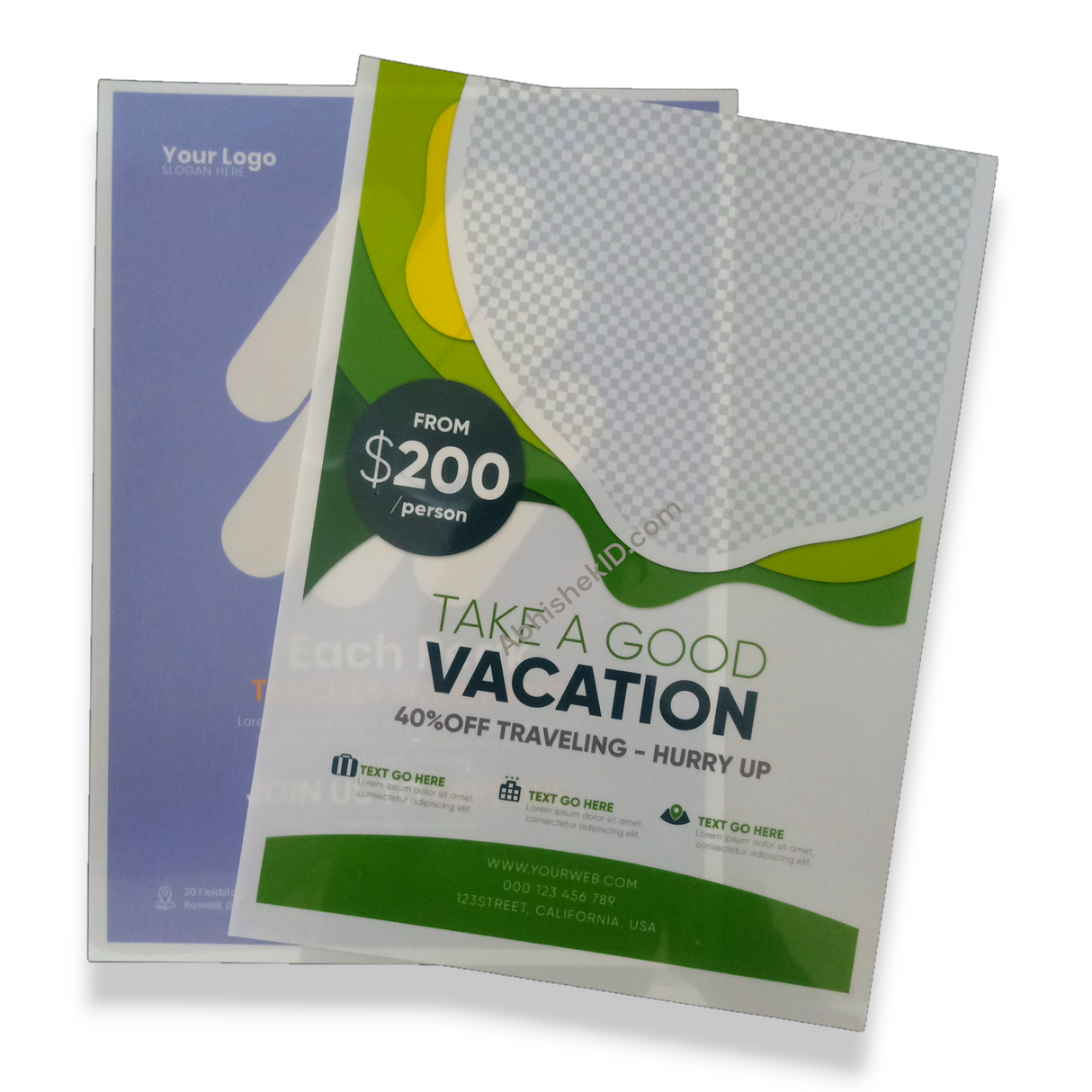 12x18 Inkjet Backlit Film for illuminated retail signage and lightbox advertising campaigns.