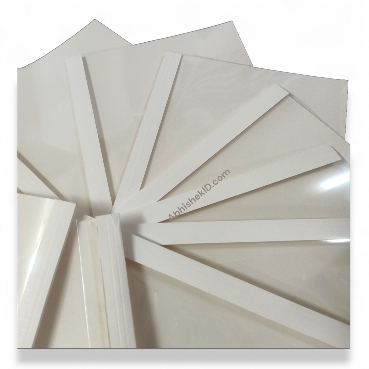 Thermal Document Binding Covers A4 White for legal contracts and enterprise record management