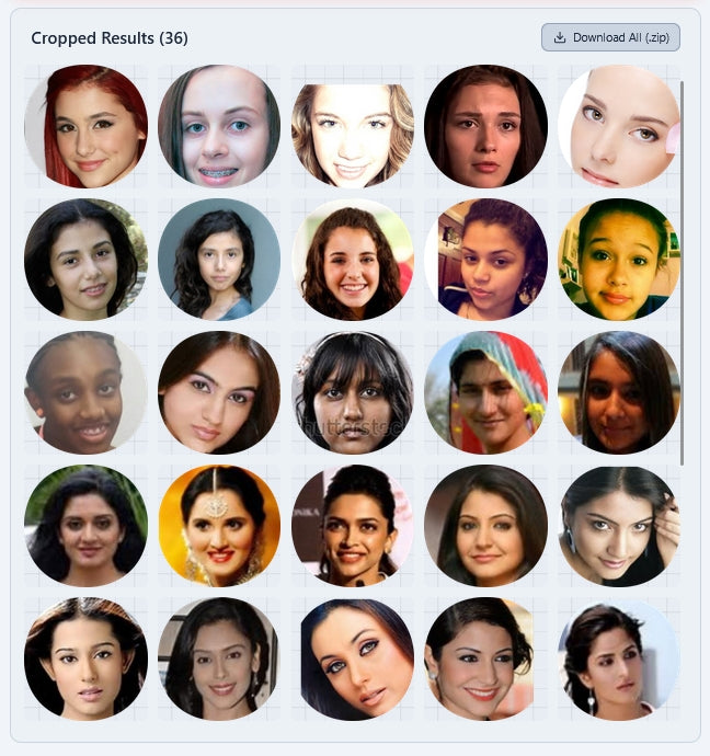 Face Crop Studio Batch Photo Cropper bulk processing setup for corporate profile picture directories.