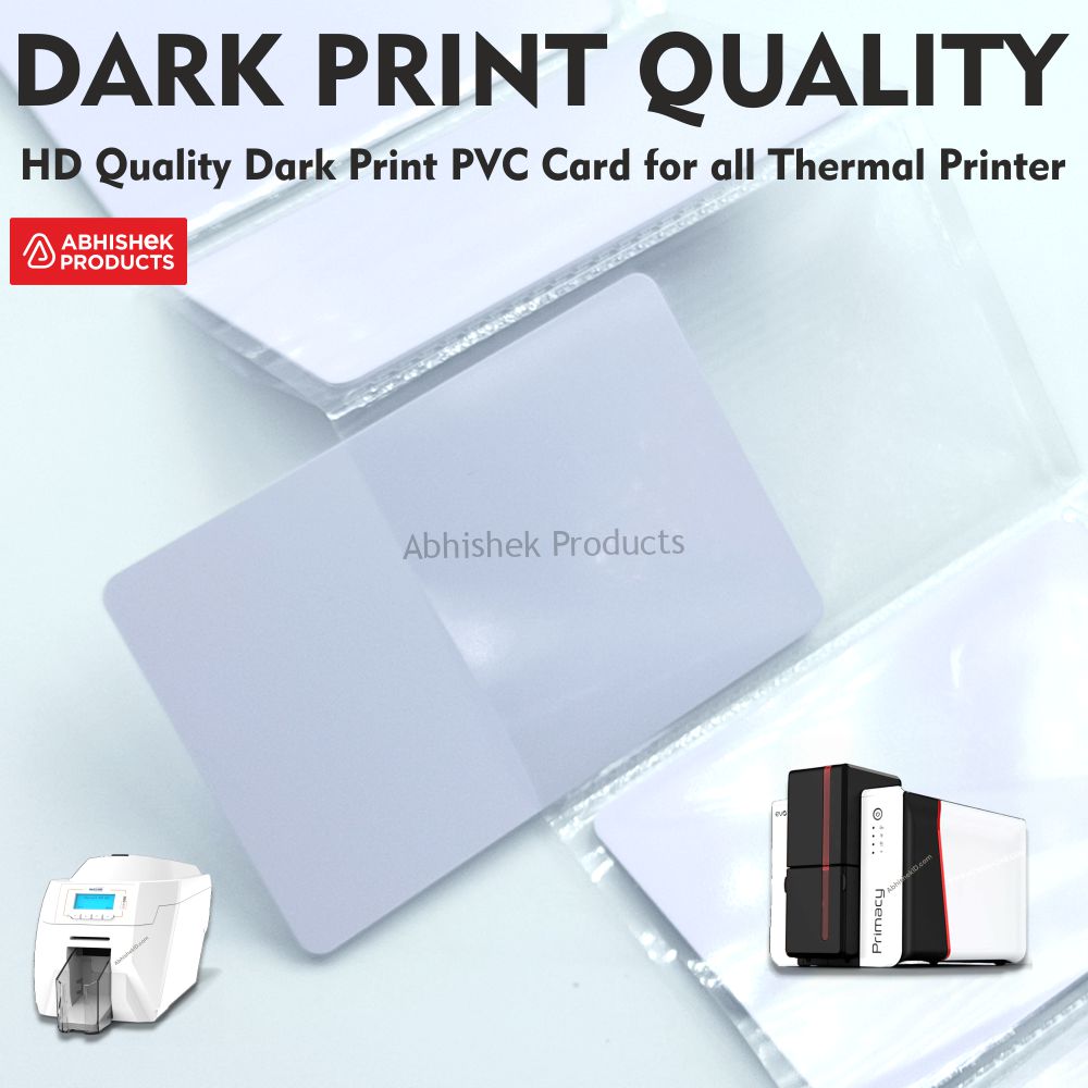 Dark Print PVC Cards for Thermal Printer for employee ID card printing and corporate security access.