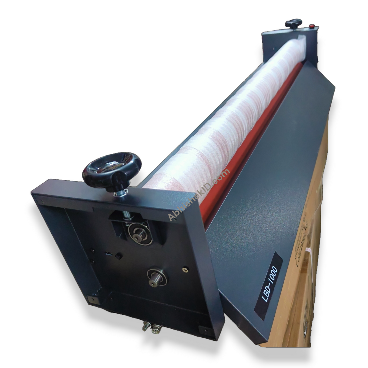 29.5' Electric Cold Lamination Machine for vinyl sticker processing and wide format print protection equipment.
