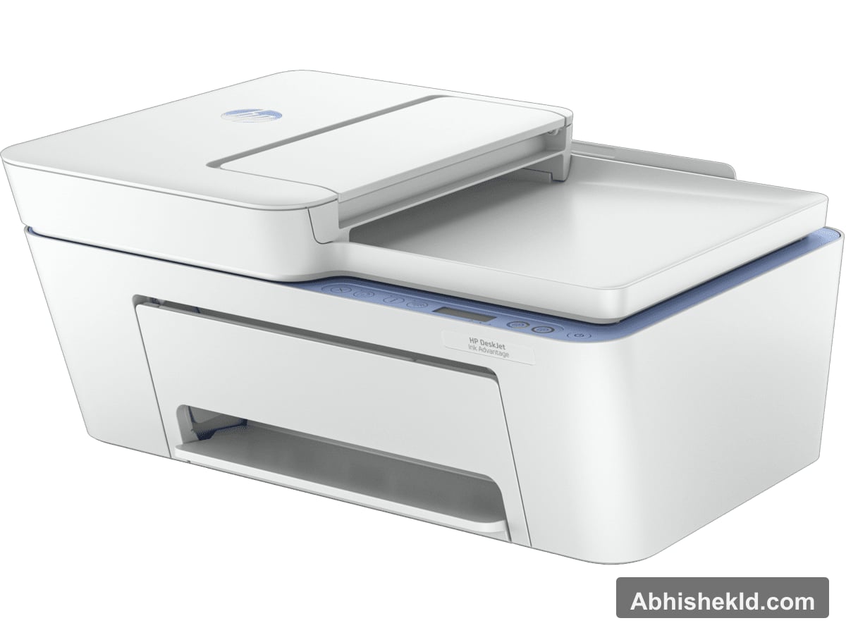 HP DeskJet 750 paper input tray detail industrial print B2B