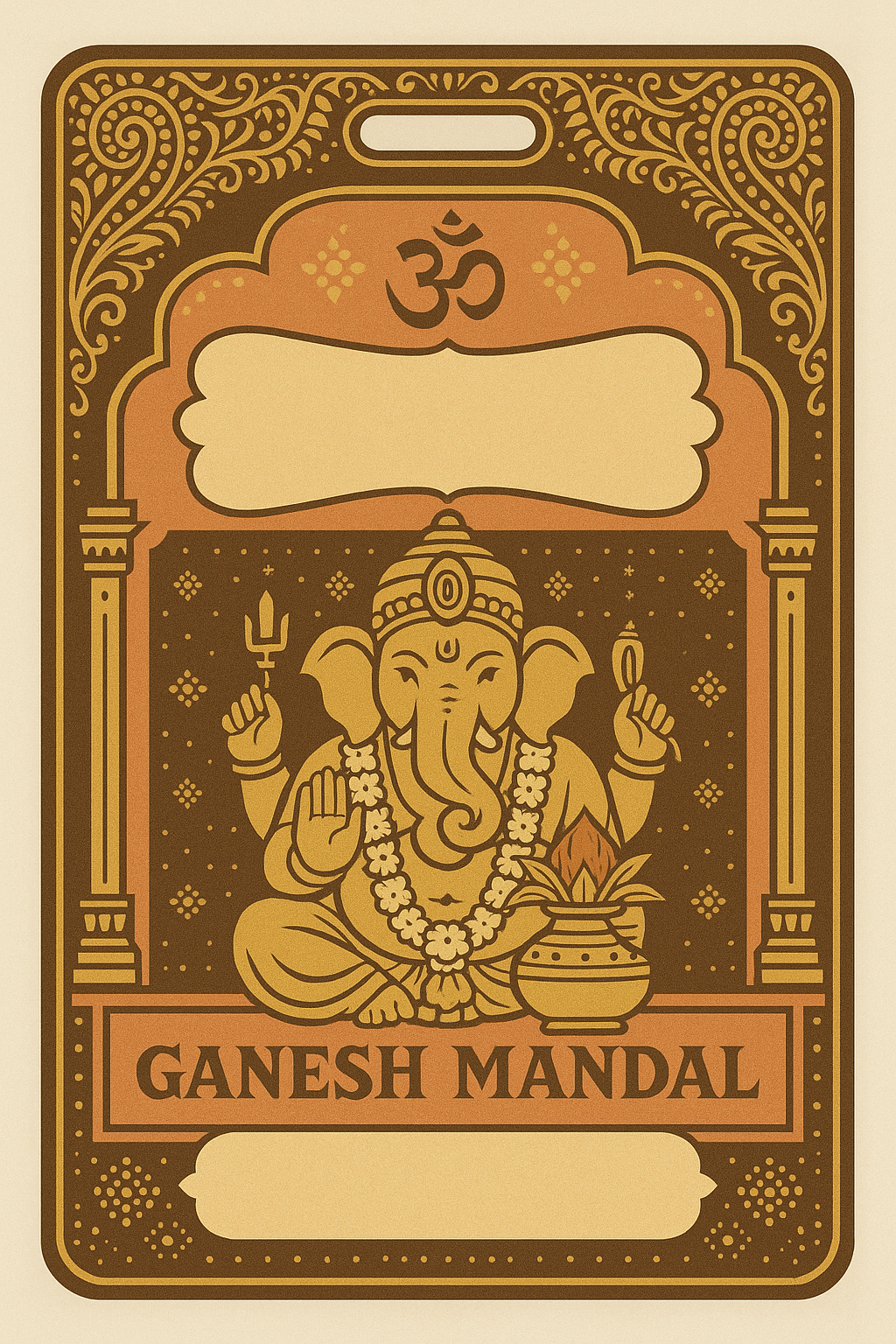 Ganesh Mandal ID Card Templates | SVG, PSD, CDR - View 101 - abhishekid.com