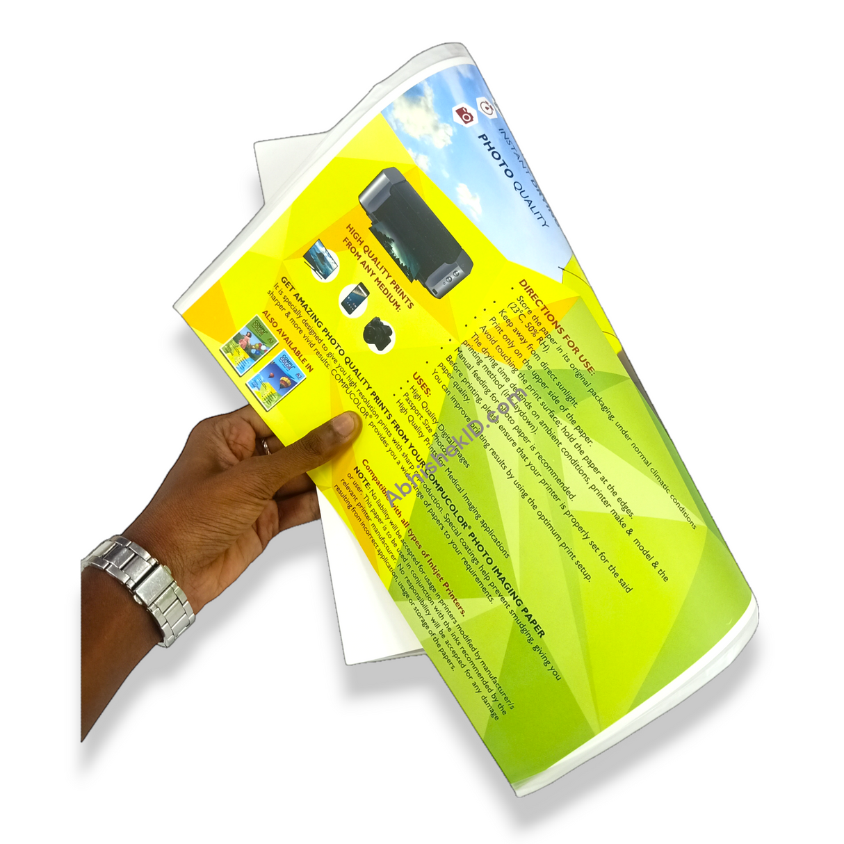 మాట్ థర్మల్ లామినేషన్ రోల్ 330 mm X 150 మీటర్ X 27 మైక్రోన్ లామినేటింగ్ రోల్ ఫిల్మ్