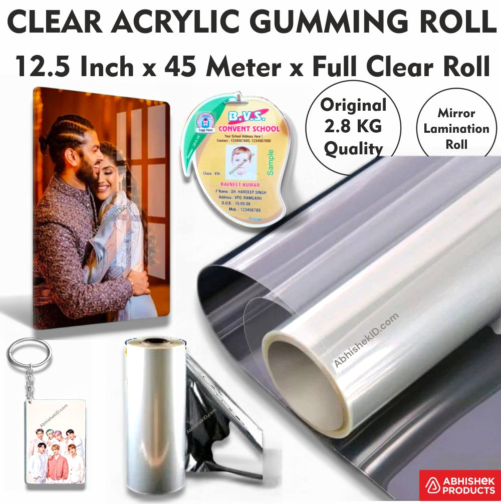 12.5" Mirror Finish Cold Lamination Roll | High Gloss - View 1 - abhishekid.com
