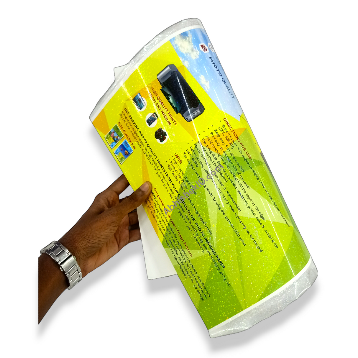 స్పార్కిల్ థర్మల్ లామినేషన్ రోల్ 330MM x 100 మీటర్ x 27 మైక్రోన్ లామినేటింగ్ రోల్ ఫిల్మ్