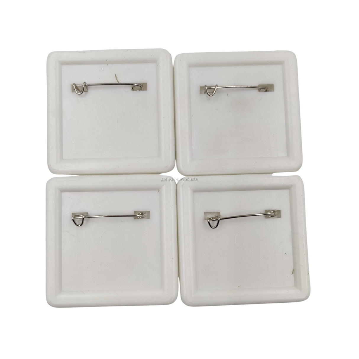 50mm Square Button Badge Raw Material | Pin Back (100pcs) - View 3 - abhishekid.com