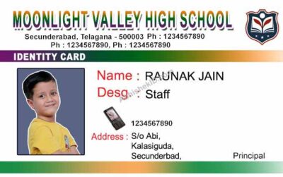 Custom ID card tags with high-quality design, suitable for various uses