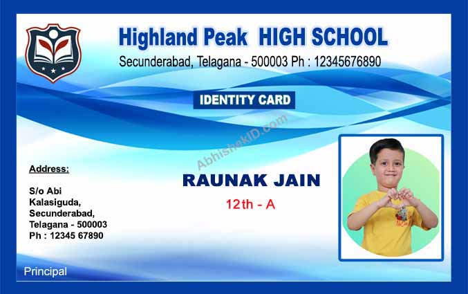 school-id-card-maker-psd