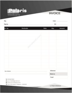 Minimal bill book design template for professional use For Medicare