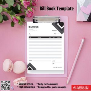 Simple bill book template for quick printing For Fashion Store