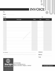 Basic professional bill book layout for fast production For Network