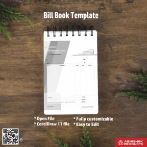 Simple structured bill book layout for digital printers For Furniture