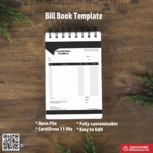 Structured bill book design template for freelancers For Traders