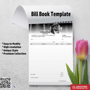 Basic bill book layout for digital printers For Opticals