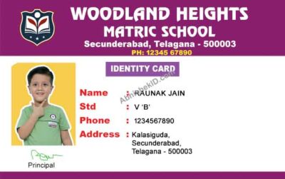 High-quality PVC ID card design template, fully editable and professional