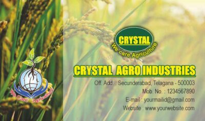Innovative name card design with modern elements For Agro