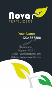 Innovative business card design with modern elements For Agro