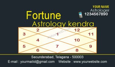 Elegant tech-themed business card design For Astrology