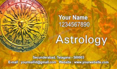 Innovative modern card design with unique elements For Astrology