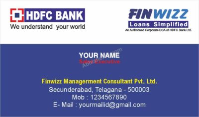 Bold business card design with striking colors For Bank Finance