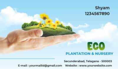 Corporate modern card design for professionals For Plantaion & Nusery